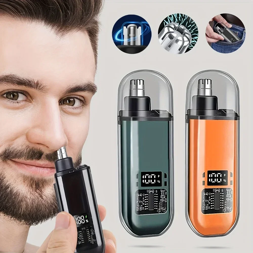Nose Trimmer - Tondeuse nez-oreilles rechargeable USB pour hommes,
