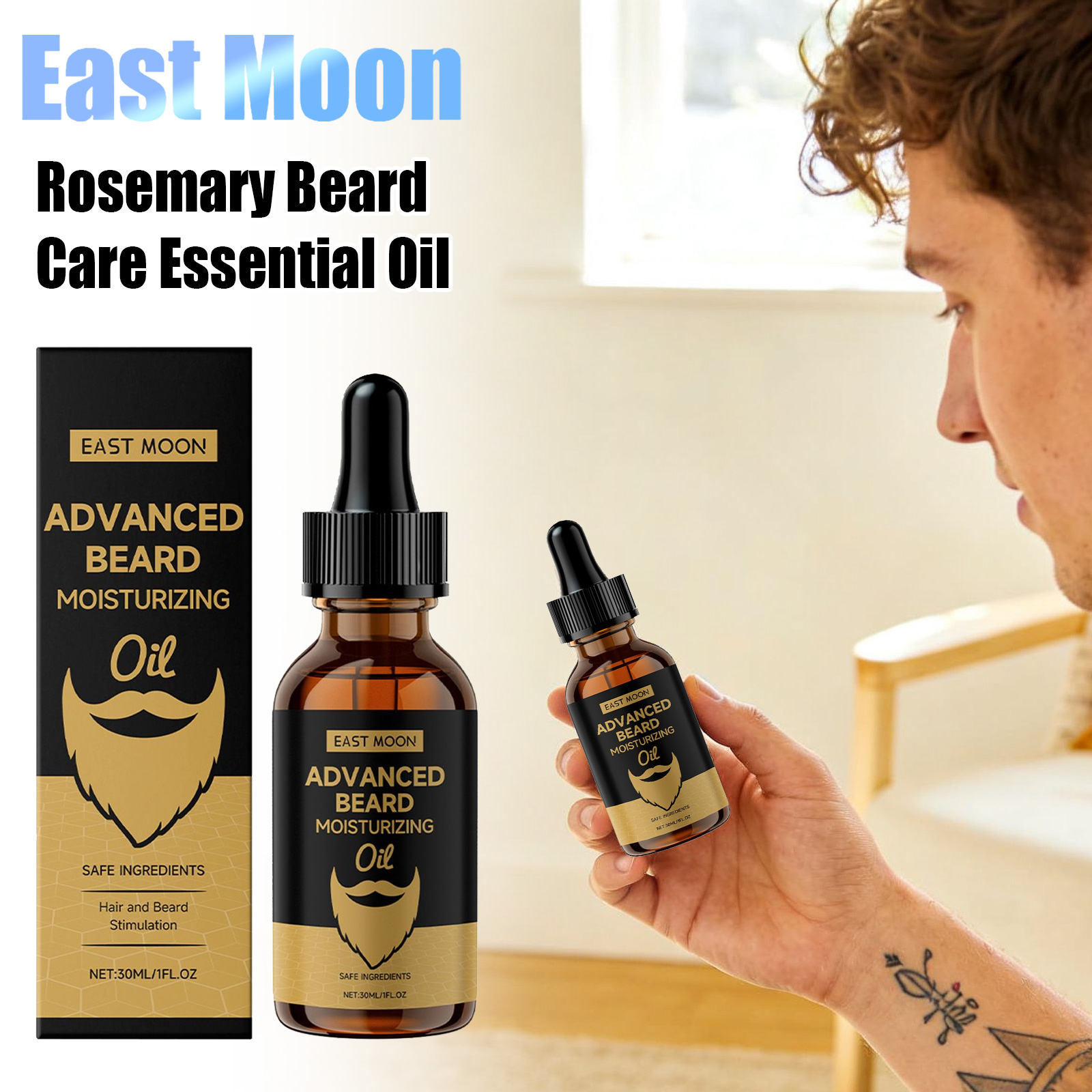 Beard Oil - Huile de croissance pour barbe East