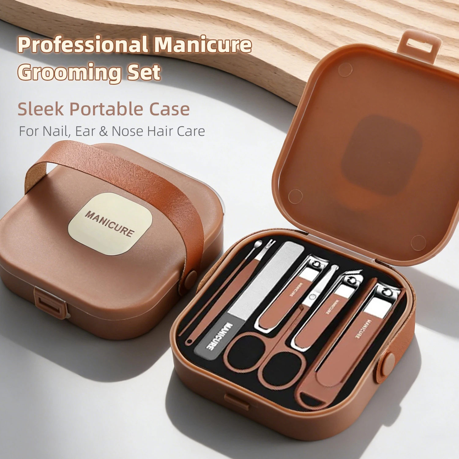 Mens Grooming Travel Kit - Kit de soins des ongles, ensemble