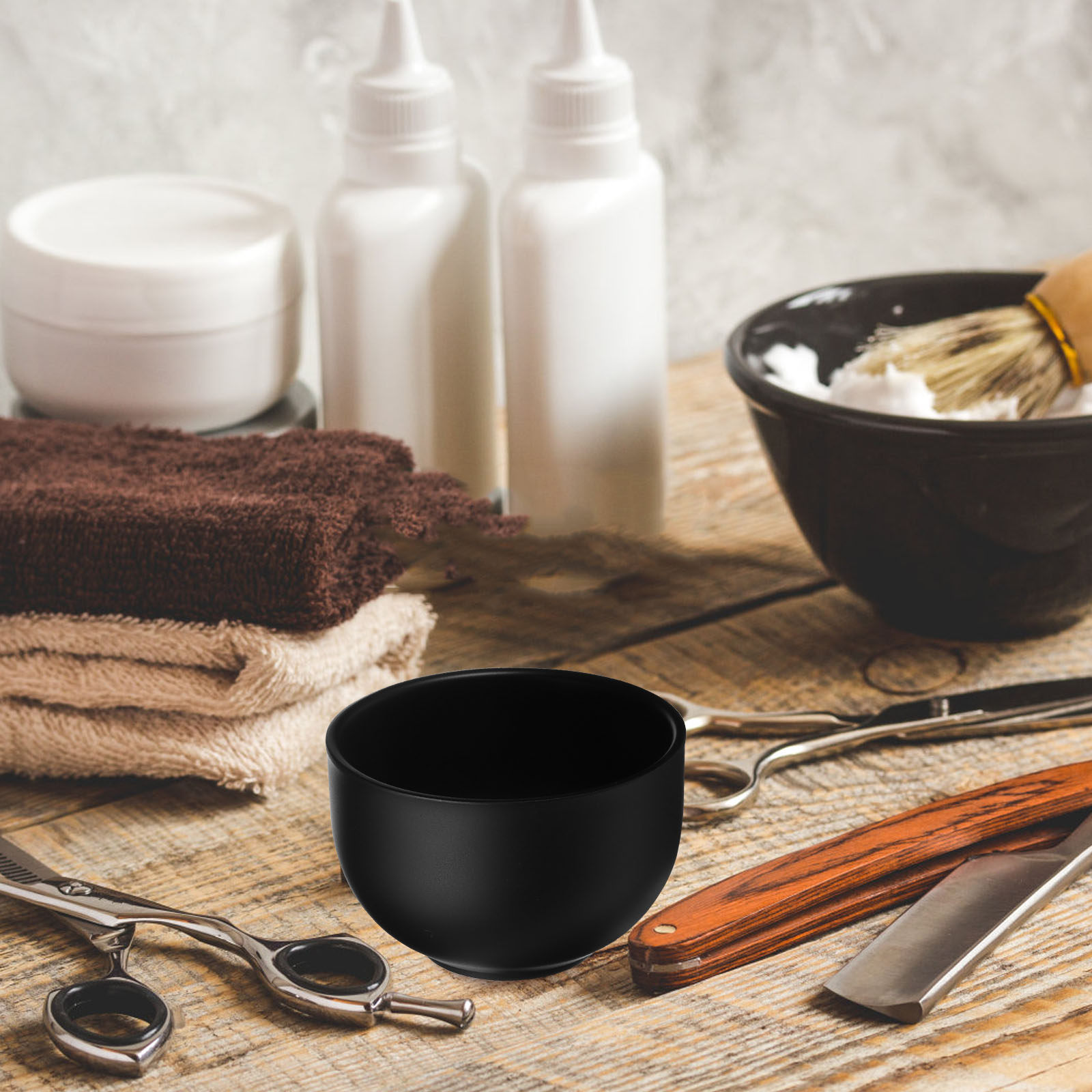 Shaving Cream - Bol à raser en acier inoxydable,