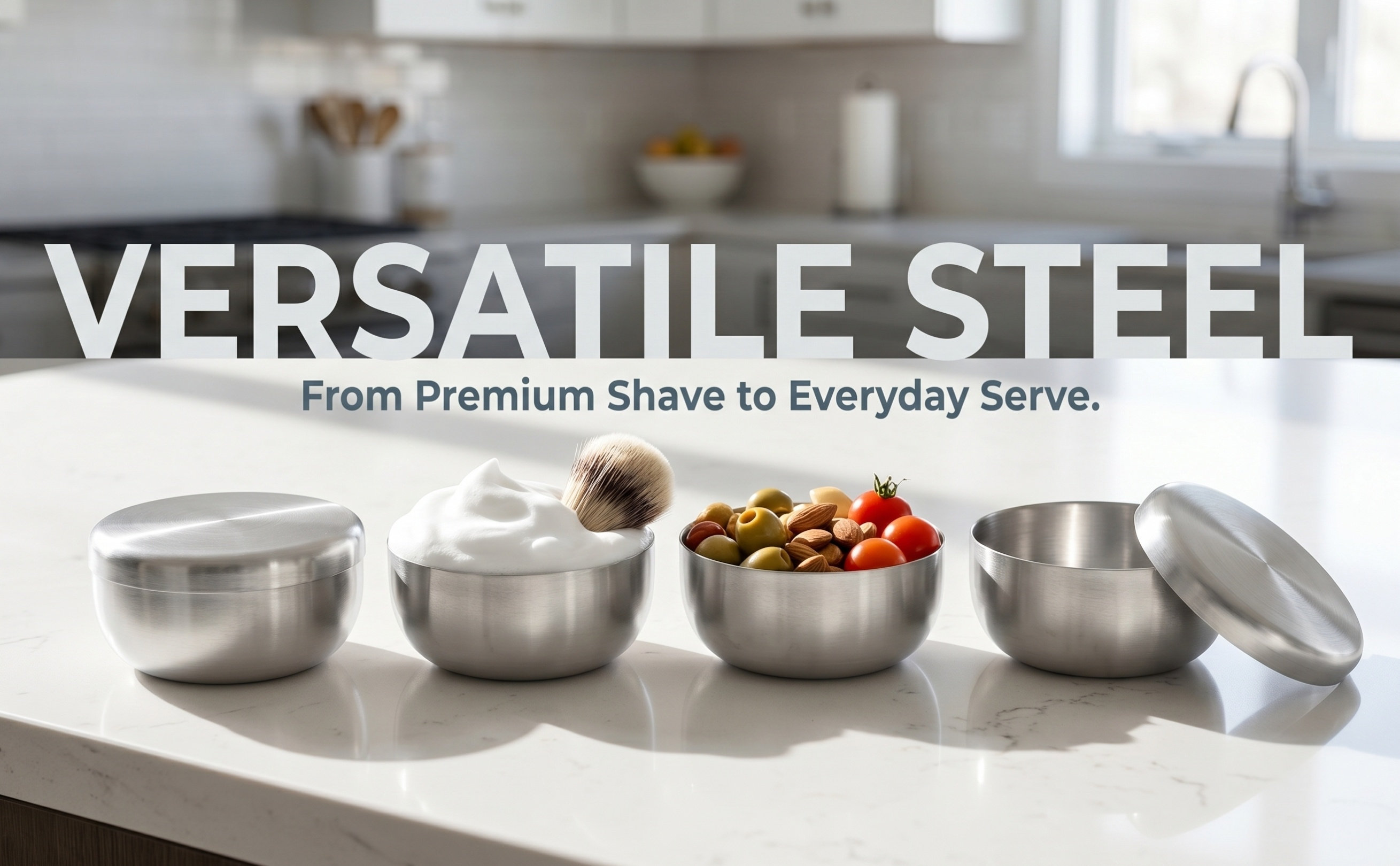 Shaving Cream - Ensemble de 4 bols à raser