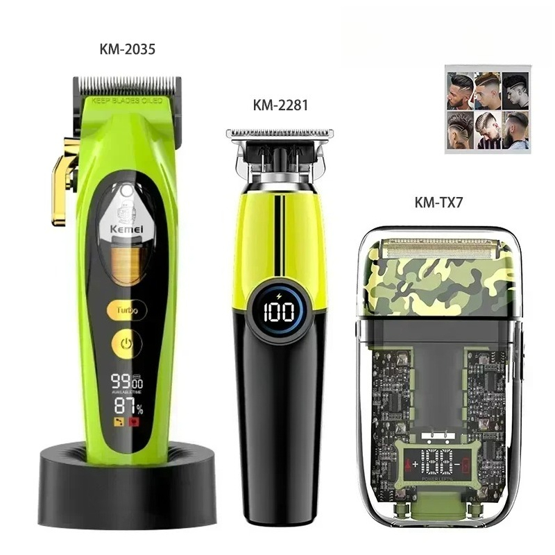 Hair Clipper - Tondeuse à cheveux professionnelle Kemei, tondeuse