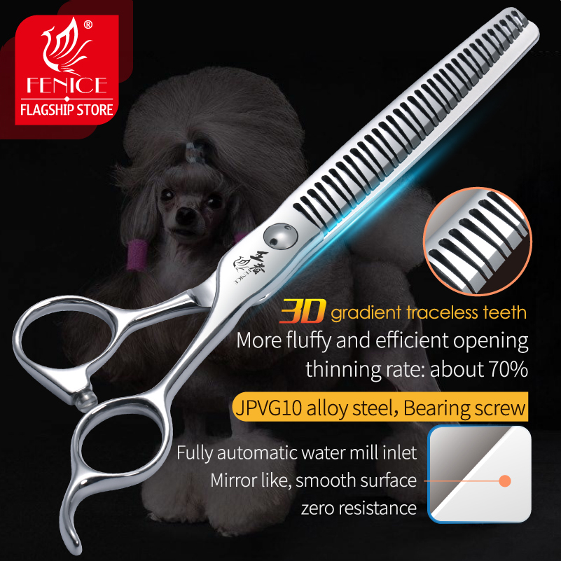 Grooming Scissors - Fenice 7 pouces 3D dégradé sans