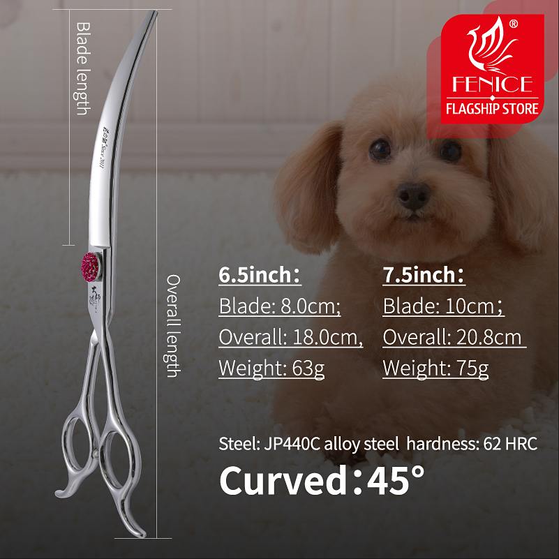 Fenice Pink Diamond Screw Pet  - Grooming Scissors avis et prix