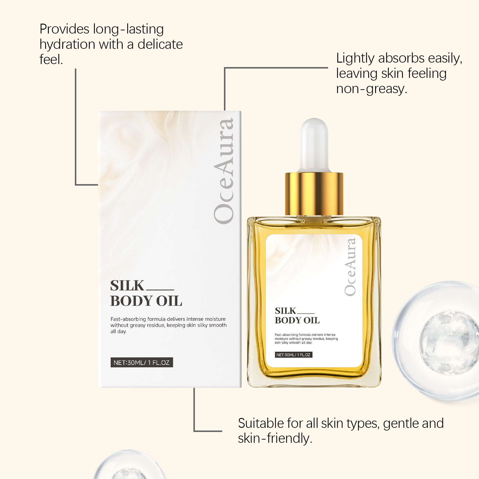 Huile corporelle soyeuse à l'a - Shaving Cream avis et prix