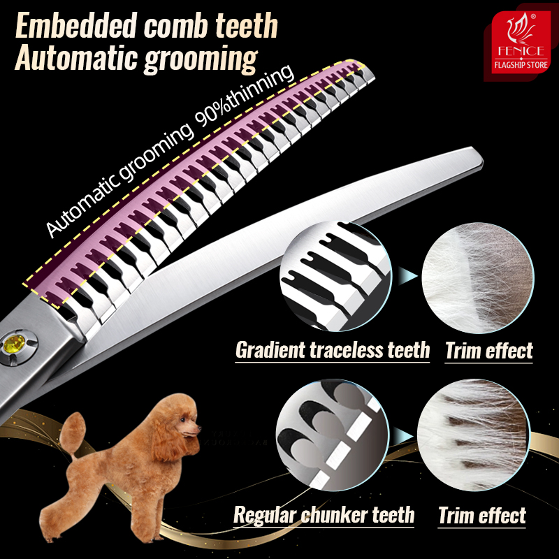 Fenice-Ciseaux naturels incurv - Grooming Scissors avis et prix