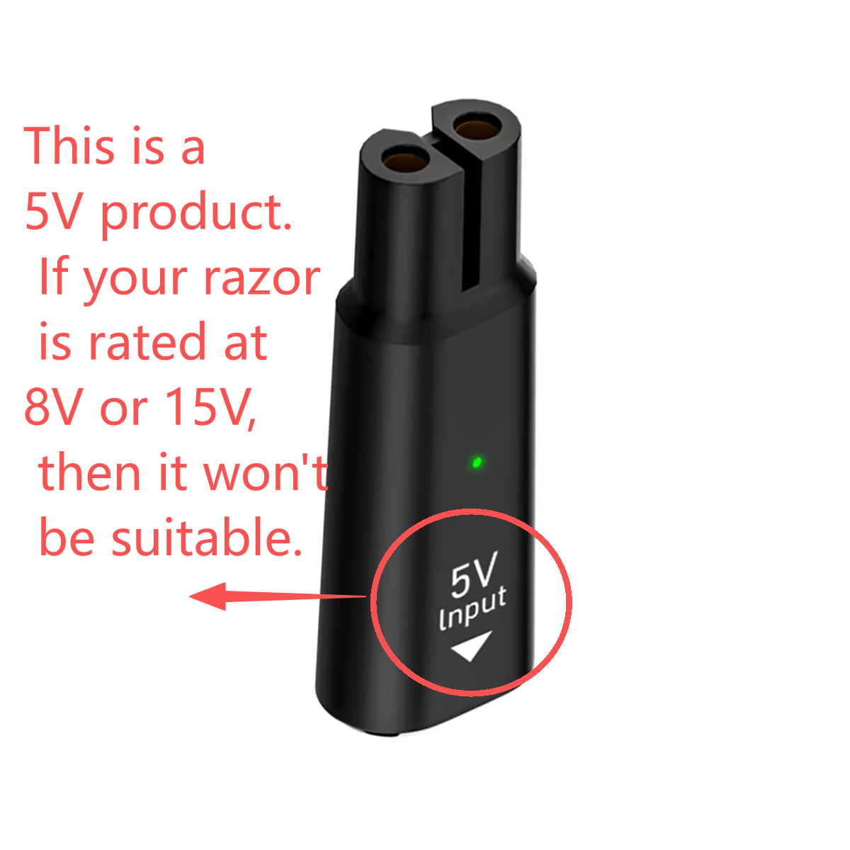 Adaptateur de charge USB Type  - Electric Shaver Rotary avis et prix